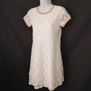 RAINBOW TRIM LACE DRESS